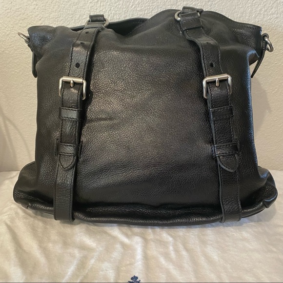 Prada black pebbled deerskin convertible bag. - Picture 2 of 16